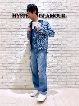 「Gジャン」｜「アイテム（オールインワン・サロペット）」を使った、RYUさん（メンズ・172cm）の春コーディネート