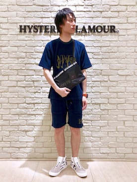 「ルームウェア」｜「アイテム（PC・スマホグッズ/家電）」を使った、RYUさん（メンズ・172cm）の春コーディネート