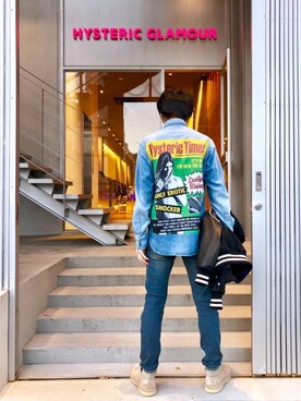 「デザートブーツ」｜「アイテム（ブルゾン）」を使った、RYUさん（メンズ・172cm）の秋コーディネート