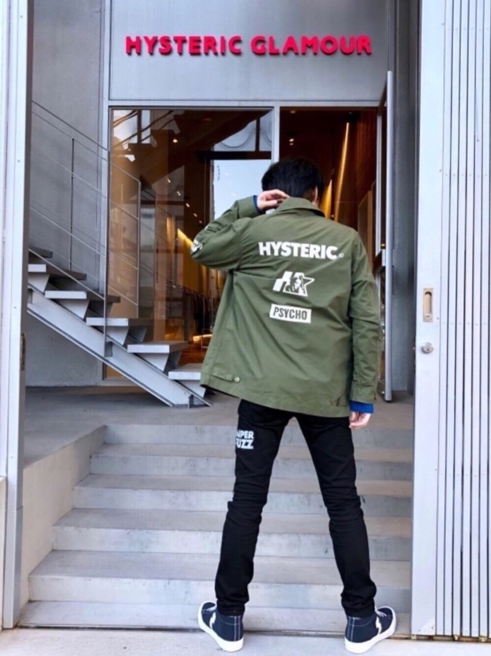 shop staff RYU│HYSTERIC GLAMOUR Military jacket Looks - WEAR