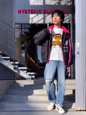 DAYBREAK SOUND スタンドカラ－ブルゾン HYSTERIC GLAMOUR（ヒステリックグラマー）の「DAYBREAK SOUND