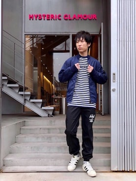 「ロンＴ」｜RYUさん（メンズ・172cm）の春コーディネート
