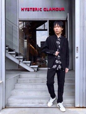 「長袖シャツ」｜「アイテム（その他アウター）」を使った、RYUさん（メンズ・172cm）の秋コーディネート