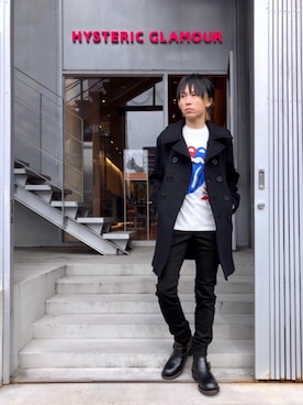 「ロンt」｜「アイテム（その他アウター）」を使った、RYUさん（メンズ・172cm）の秋コーディネート