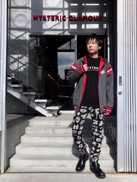 「ナイロンパーカー」｜「アイテム（ブーツ）」を使った、RYUさん（メンズ・172cm）の冬コーディネート