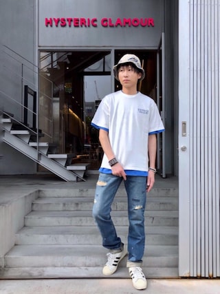 HYSTERIC GLAMOUR（ヒステリックグラマー）の「OVAL WOMAN柄 バケット