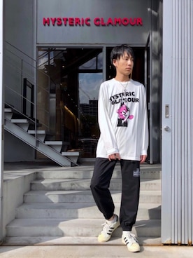 「ロンt」｜「アイテム（アクセサリー）」を使った、RYUさん（メンズ・172cm）の秋コーディネート