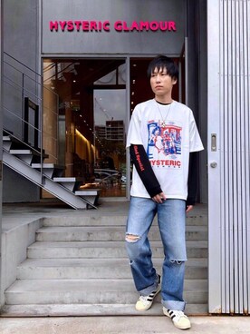 「ロンt」｜「アイテム（アクセサリー）」を使った、RYUさん（メンズ・172cm）の秋コーディネート
