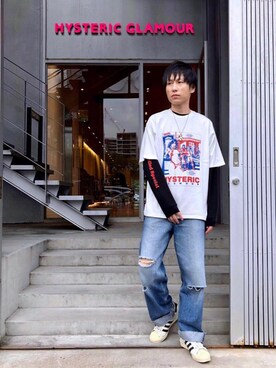 RYUさんの「HEART OF HYS Tシャツ」を使ったコーディネート