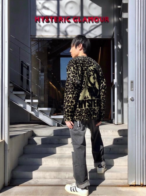 HYSTERIC GLAMOUR ヒョウ柄カーディガン Mサイズ LEOPARD柄 カーディガン|HYSTERIC GLAMOUR MEN | HYSTERIC