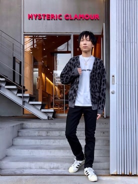 「ロンt」｜「アイテム（アクセサリー）」を使った、RYUさん（メンズ・172cm）の秋コーディネート
