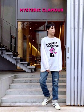 「ロンt」｜「アイテム（アクセサリー）」を使った、RYUさん（メンズ・172cm）の秋コーディネート