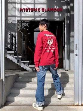 「ロンt」｜RYUさん（メンズ・172cm）の冬コーディネート