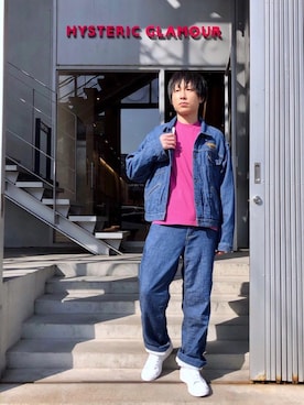 「パイル」｜「アイテム（ジャケット/アウター）」を使った、RYUさん（メンズ・172cm）の春コーディネート