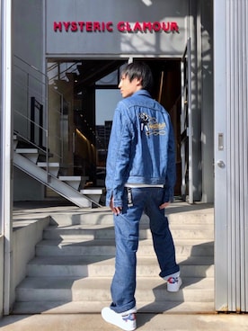 「パイル」｜「アイテム（ジャケット/アウター）」を使った、RYUさん（メンズ・172cm）の春コーディネート