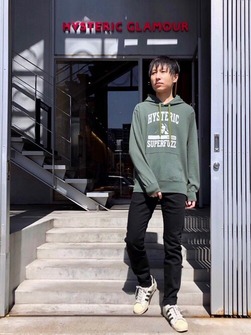 HYSTERIC GLAMOUR名古屋店RYUさんのパーカーを使ったコーディネート 