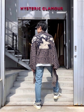 「ショールカーディガン」｜RYUさん（メンズ・172cm）の秋コーディネート