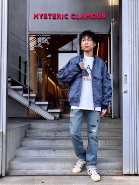 「みりたりー」｜「アイテム（ジャケット/アウター）」を使った、RYUさん（メンズ・172cm）の秋コーディネート