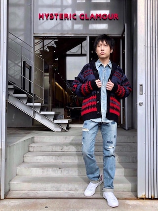 ヒステリックグラマージャガードショールカーディガン 楽天市場】HYSTERIC GLAMOUR SEE NO EVILジャカード ショール