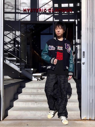 HYSTERIC GLAMOUR スネーク カーゴパンツ Einstein Hysteric Glamour