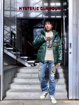 【白黒2枚セット】HYSTERIC GLAMOUR ヒステリック BEAR hysteric glamour bear spiral wallpaper