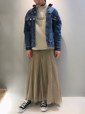 「RED CARD TOKYO（レッドカード）のアイテム（ジャケット/アウター）」を使った、yyhhmmさん（レディース・165cm）の春コーディネート