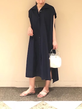 「TICCA（ティッカ）のアイテム（ワンピース）」を使った、yyhhmmさん（レディース・165cm）の春コーディネート