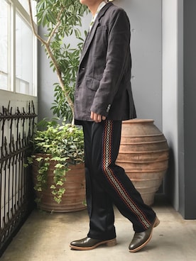 「KICS DOCUMENT.（キクス ドキュメント）のアイテム（ジャケット/アウター）」を使った、JION SUDO(GARDEN名古屋)さん（メンズ・173cm）の夏コーディネート