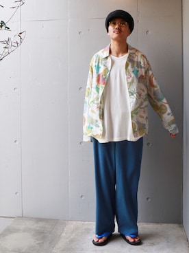 「CPH（シーピーエイチ）のアイテム（キャスケット）」を使った、JION SUDO(GARDEN名古屋)さん（メンズ・173cm）の夏コーディネート