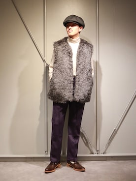 「CPH（シーピーエイチ）のアイテム（キャスケット）」を使った、JION SUDO(GARDEN名古屋)さん（メンズ・173cm）の秋コーディネート