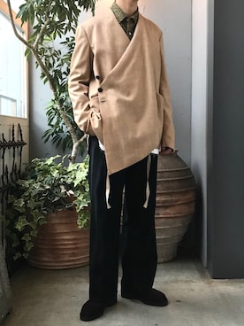 「LEH（レー）のアイテム（ジャケット/アウター）」を使った、JION SUDO(GARDEN名古屋)さん（メンズ・173cm）の秋コーディネート