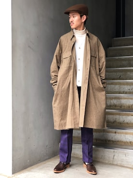 「CPH（シーピーエイチ）のアイテム（ハンチング/ベレー帽）」を使った、JION SUDO(GARDEN名古屋)さん（メンズ・173cm）の秋コーディネート