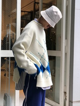 「SYU.HOMME/FEMM（シュウ）のアイテム」を使った、JION SUDO(GARDEN名古屋)さん（メンズ・173cm）の秋コーディネート