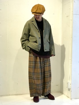 「Hender Scheme（エンダースキーマ）のアイテム（キャスケット）」を使った、JION SUDO(GARDEN名古屋)さん（メンズ・173cm）の秋コーディネート