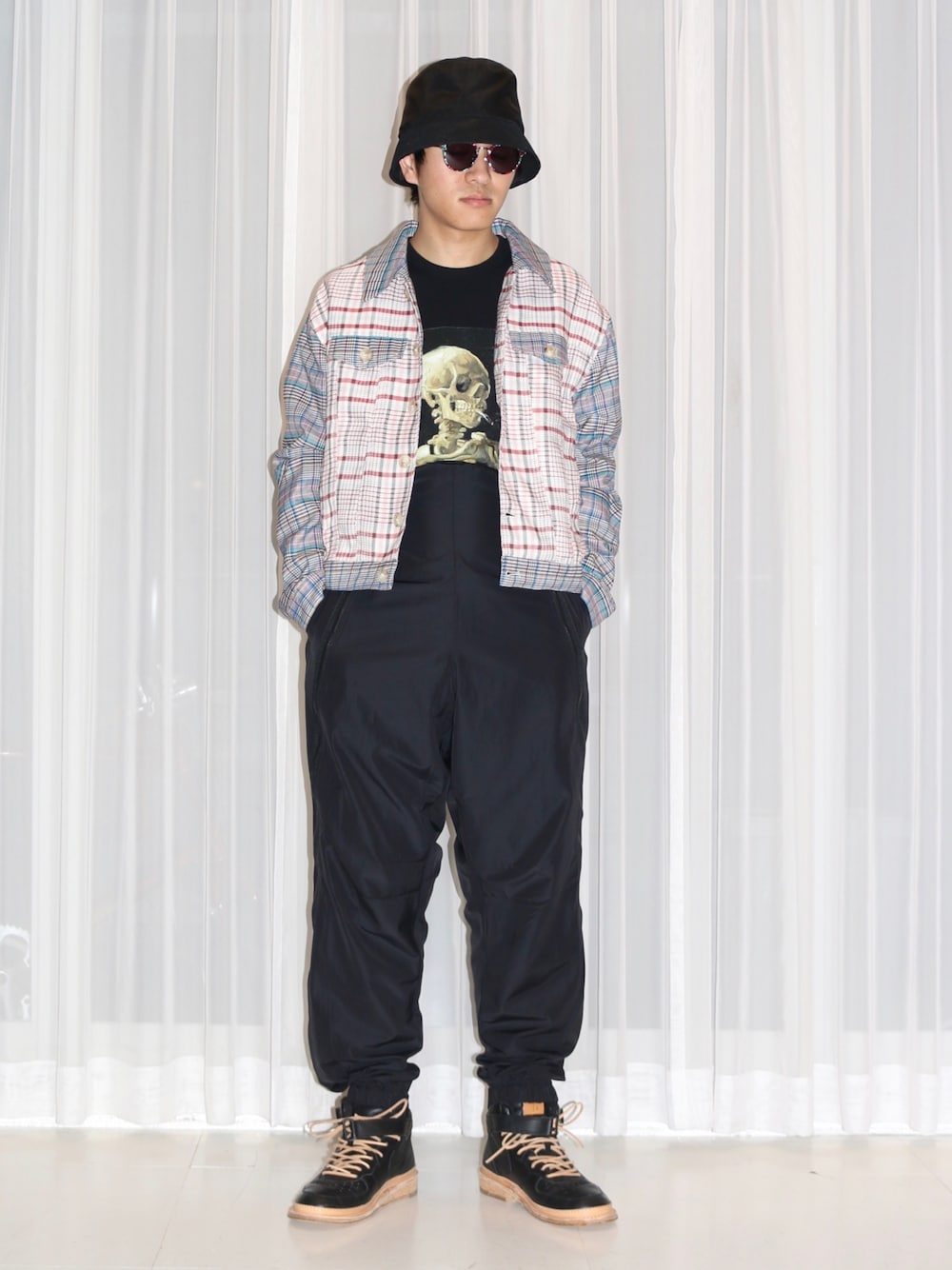 「POP TRADING COMPANY、SASQUATCHfabrix、LANDLORD」｜「LANDLORDのアイテム（ブルゾン、ピンク系）」を使った、JION SUDO(GARDEN名古屋)さん（メンズ・173cm）の夏コーディネートの1枚目の写真