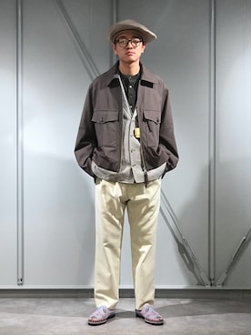 「blohm」｜「アイテム（ブルゾン）」を使った、JION SUDO(GARDEN名古屋)さん（メンズ・173cm）の夏コーディネート