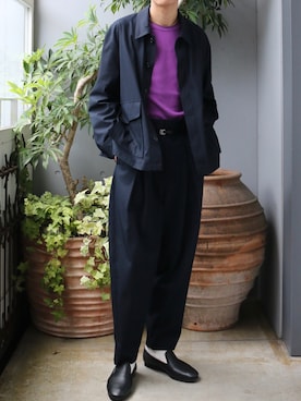 「URU（ウル）のアイテム（ブルゾン）」を使った、JION SUDO(GARDEN名古屋)さん（メンズ・173cm）の秋コーディネート