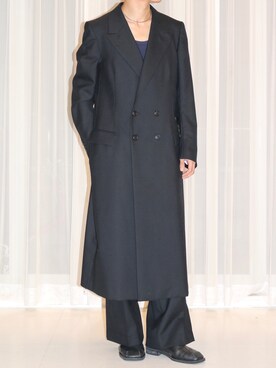 「ROBES&CONFECTIONS（ローブスコンフェクションズ）のアイテム（ステンカラーコート）」を使った、JION SUDO(GARDEN名古屋)さん（メンズ・173cm）の秋コーディネート
