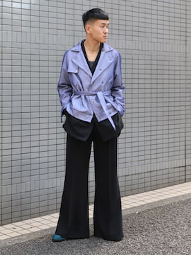 「blohm」｜「アイテム（ライダースジャケット）」を使った、JION SUDO(GARDEN名古屋)さん（メンズ・173cm）の冬コーディネート