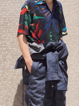 「LEH（レー）のアイテム（オールインワン・サロペット）」を使った、JION SUDO(GARDEN名古屋)さん（メンズ・173cm）の春コーディネート