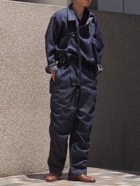 「LEH（レー）のアイテム（オールインワン・サロペット）」を使った、JION SUDO(GARDEN名古屋)さん（メンズ・173cm）の春コーディネート