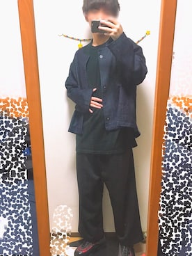 「DOOPZ（ドープス）のアイテム（デニムジャケット）」を使った、ゆと。さん（メンズ・170cm）の春コーディネート