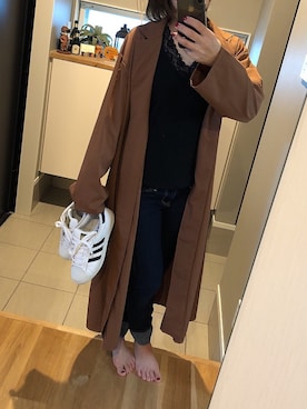 「classicalelf（クラシカルエルフ）のアイテム（シャツワンピース）」を使った、a.fashion13さん（レディース・155cm）の秋コーディネート