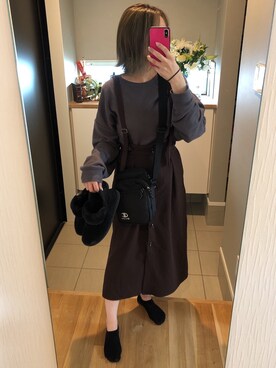 a.fashion13さん（レディース・155cm）の冬コーディネート