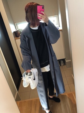 「VENCEEXCHANGE（ヴァンスエクスチェンジ）のアイテム（ジャケット/アウター）」を使った、a.fashion13さん（レディース・155cm）の冬コーディネート