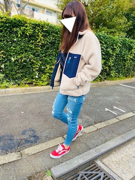 「Lee（リー）のアイテム（ボディバッグ/ウエストポーチ）」を使った、🐶🐾さん（レディース・165cm）の秋コーディネート