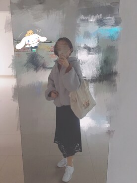 「NICE CLAUP（ナイスクラップ）のアイテム（ブルゾン）」を使った、Jaebummejさん（レディース・163cm）の冬コーディネート