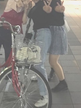 「アイテム（メッセンジャーバッグ）」を使った、のむ 記録用さん（レディース・161cm・10代）の夏コーディネート