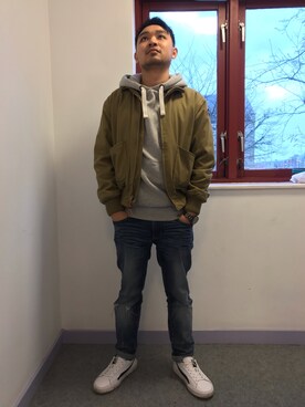 「FOCUS（フォーカス）のアイテム」を使った、キッシュさん（メンズ・168cm）の冬コーディネート