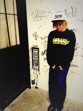 「poudoudou（プードゥドゥ）のアイテム」を使った、asumiさん（レディース・157cm）の冬コーディネート